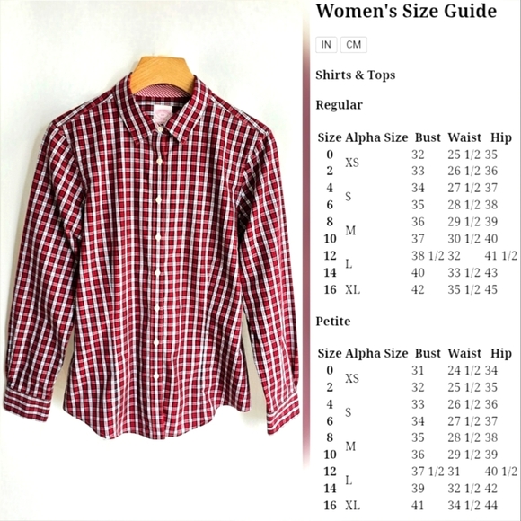 Brooks Brothers Red Plaid Fitted Non-Iron Cotton Button Shirt - Picture 15 of 16